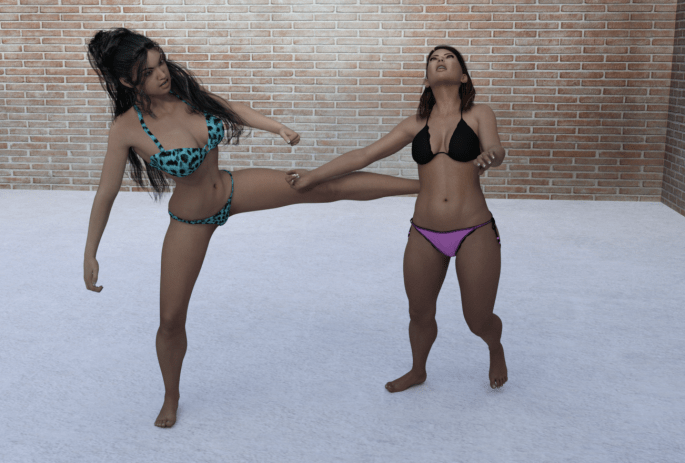 9-anushka-lands-a-kick-to-tishas-back