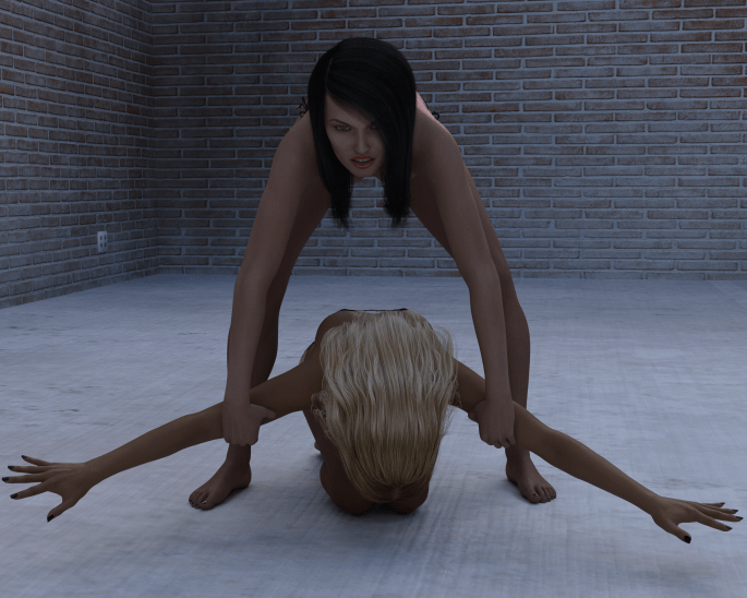 15 - Sara Yanking Sasha Up